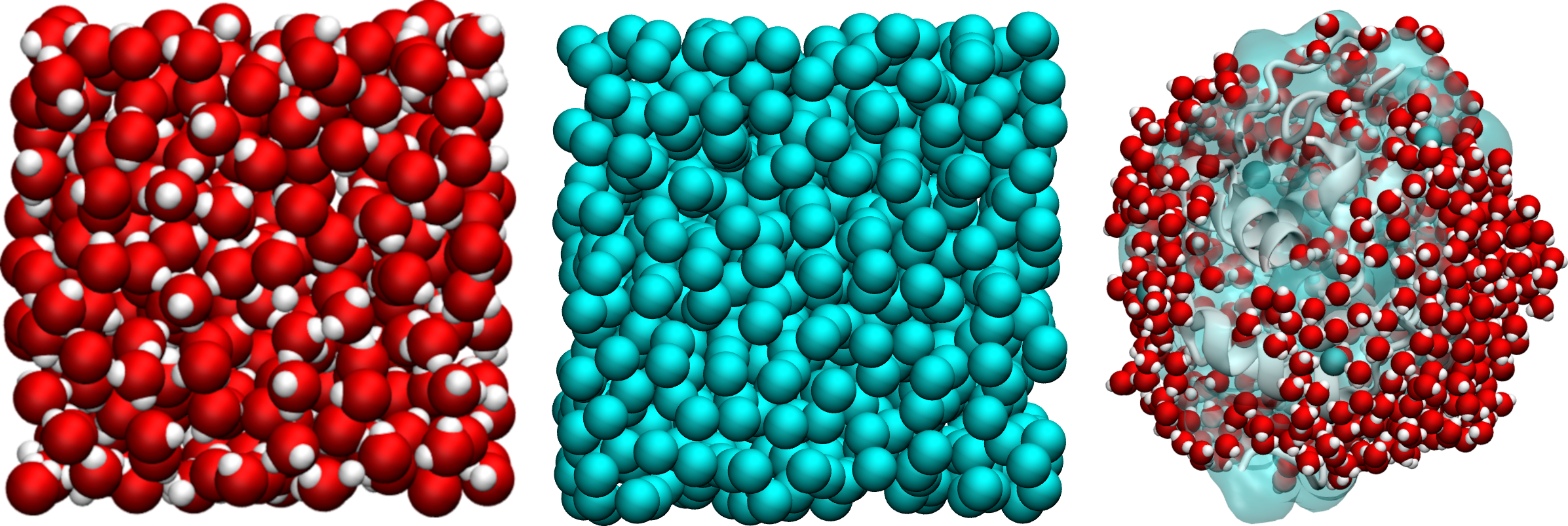 molecular dynamics systems used in these examples