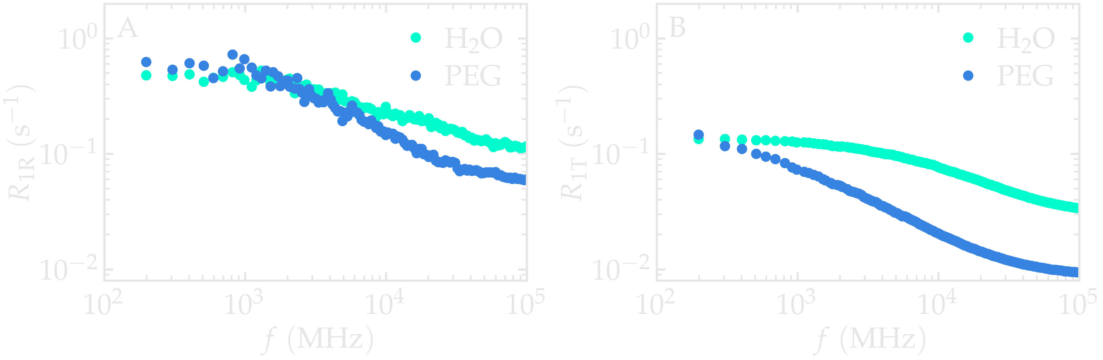 NMR results obtained from the LAMMPS simulation of water
