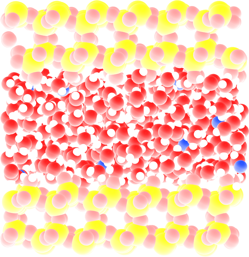 Water confined in silica slit with GROMACS - Dipolar NMR relaxation time calculation