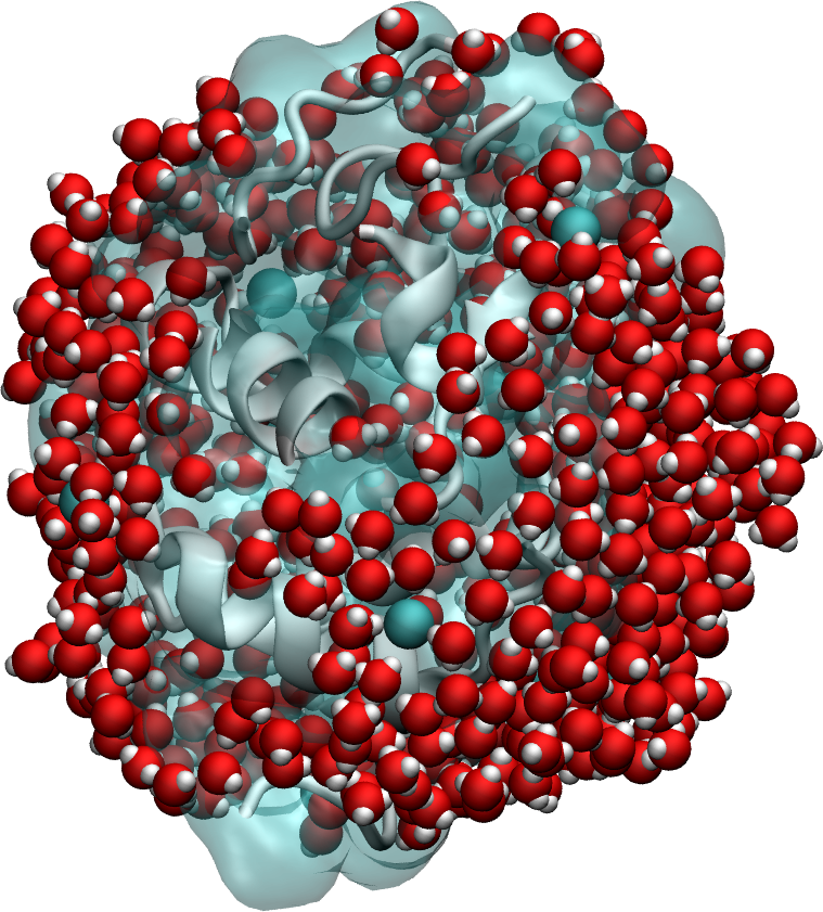 lysozyme in water simulated with GROMACS - Dipolar NMR relaxation time calculation